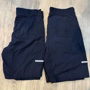Stan Herman Cargo Shorts Mens 38 Long Inch Blue Reflective VF Utility Lot of 2